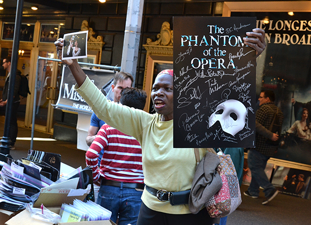 Phantom goodies on display at the Broadway Flea Market