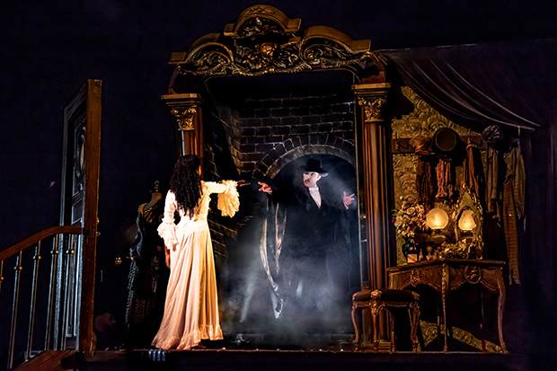 A scene from The Phantom of the Opera on Broadway at the Majestic Theatre