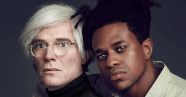Paull Bettany as Andy Warhol and Jeremy Pope as Jean-Michel Basquiat