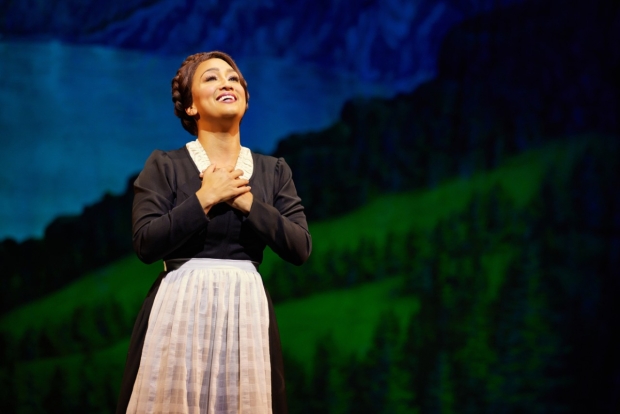 Ashley Blanchet as Maria in The Sound of Music at Paper Mill Playhouse.