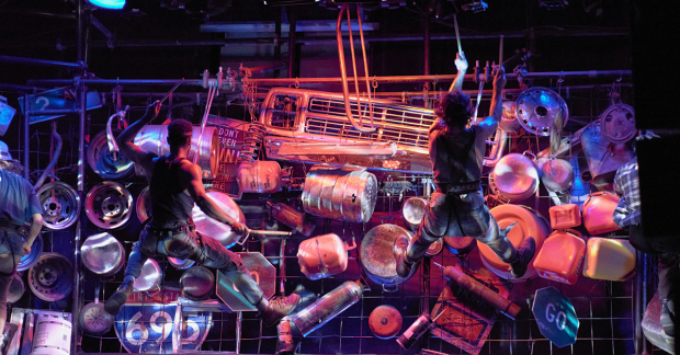 A scene from Stomp off-Broadway