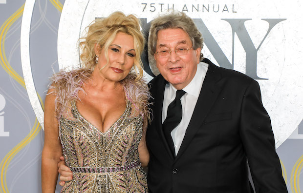 Garth Drabinsky attends the 2022 Tony Awards with spouse Elizabeth Winford.