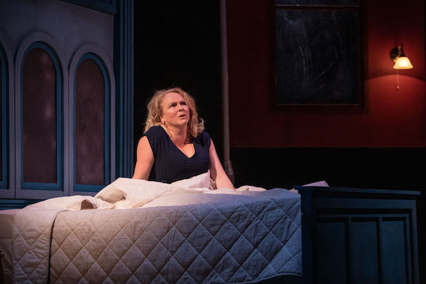 Janet Moran plays Mairead in Eugene O&#39;Brien&#39;s Heaven, directed by Jim Culleton, at 59E59. 
