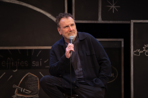 Colin Quinn wrote and stars in Colin Quinn: Small Talk, directed by James Fauvell, at the Lucille Lortel Theatre. 