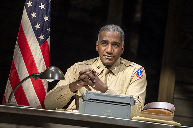 Norm Lewis as Captain Davenport in the national tour of A Soldier&#39;s Play