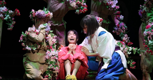 Mone Kamishiraishi and Hiroki Miura appear in Spirited Away: Live On Stage at Tokyo&#39;s Imperial Theatre. 