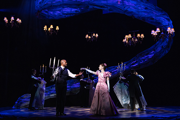 Derrick Davis and Sierra Boggess and the cast of The Secret Garden at the Ahmanson Theatre