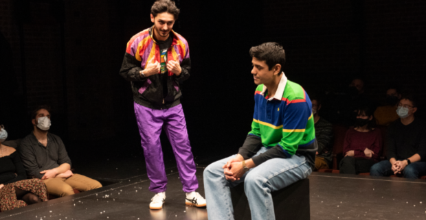 Omar Shafiuzzaman plays Hassanali, and Mohit Gautam plays Rohan in Elyria at Atlantic Stage.