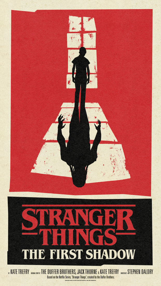 The poster design for Stranger Things: The First Shadow