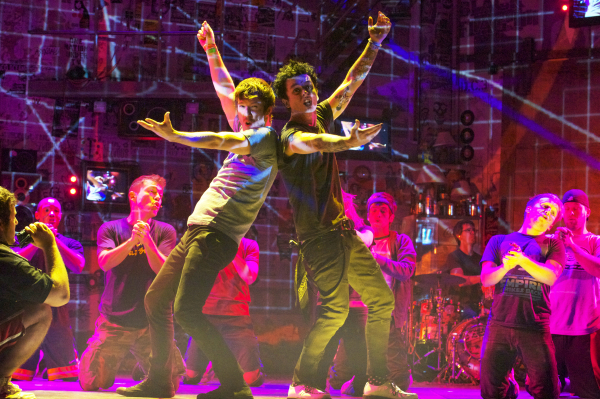 John Gallagher, Jr. and Billie Joe Armstrong in American Idiot