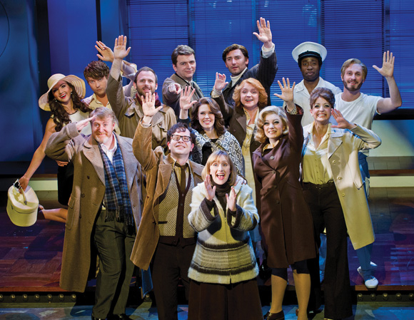 Jenna Russell and the cast of Merrily We Roll Along