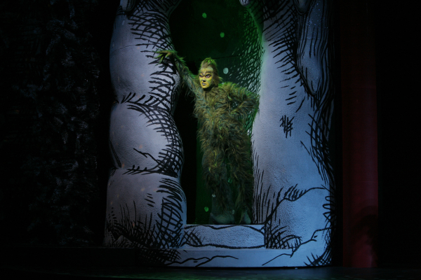 Patrick Page dons green again as the Grinch. 