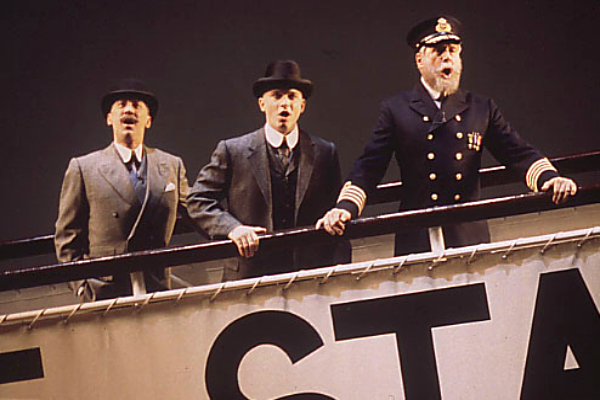 David Garrison, Michael Cerveris, and John Cunningham in Titanic on Broadway.