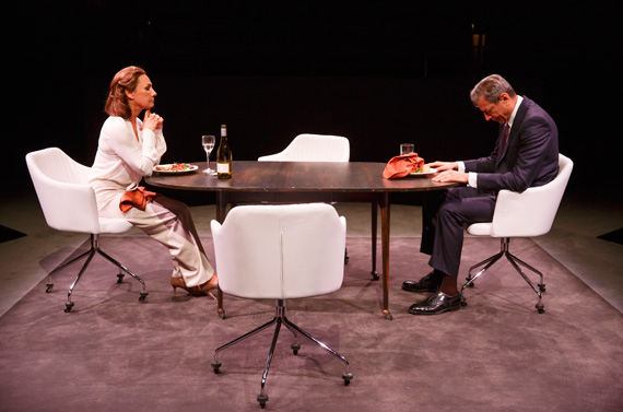 Laurie Metcalf and Jeff Goldblum in Domesticated.