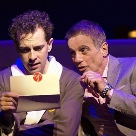 Rob McClure with Tony Danza in Honeymoon in Vegas at Paper Mill Playhouse.