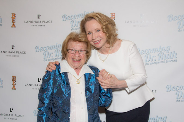 Dr. Ruth K. Westheimer and Becoming Dr. Ruth star Debra Jo Rupp.