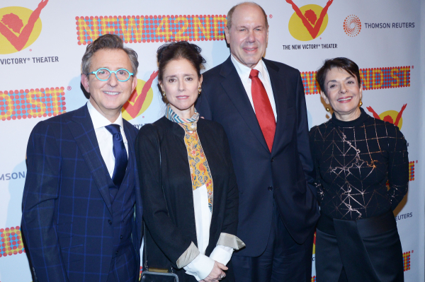 Guest of honor Michael D. Eisner (third from left) with Thomas Schumacher, Julie Taymor, and Cora Cahan. 