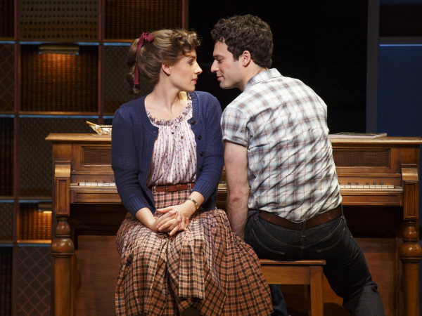 Jessie Mueller and Jake Epstein in Beautiful - The Carole King Musical.