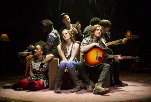 Front: Nathaly Lopez, Laura Dreyfuss, and Kyle Riabko in What&#39;s It All About? Bacharach Reimagined.