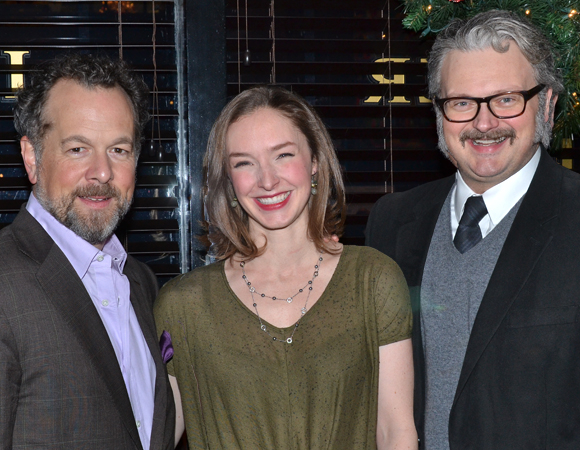 The cast of The (Curious Case of the) Watson Intelligence: David Costabile, Amanda Quaid, and John Ellison Conlee.