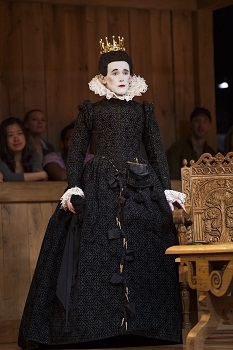 Mark Rylance as Olivia in the Shakespeare&#39;s Globe production of Twelfth Night, directed by Tim Carroll, at Broadway&#39;s Belasco Theatre.