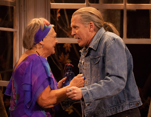 Estelle Parsons and Stephen Spinella in a scene from The Velocity of Autumn at Arena Stage.