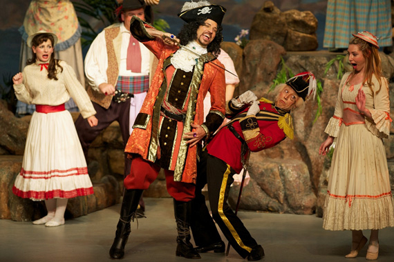 David Wannen and James Mills in The Pirates of Penzance.