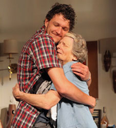 Gabriel Ebert and Mary Louise Wilson in 4000 Miles at Lincoln Center Theater.