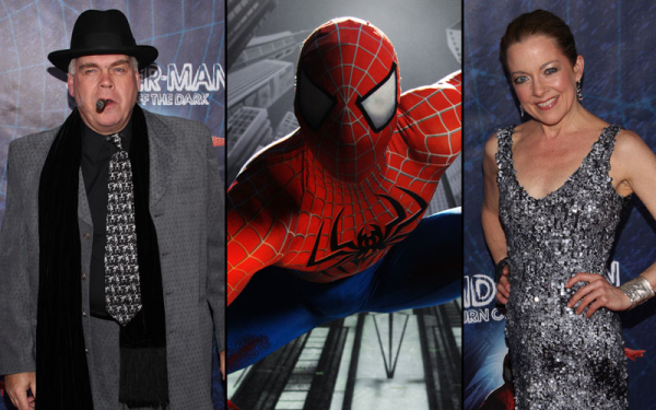 Michael Mulheren (left) and Isabel Keating (right) at opening night of Broadway&#39;s Spider-Man Turn Off the Dark.