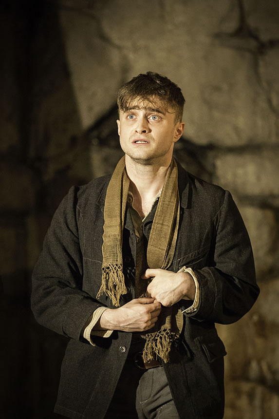 Daniel Radcliffe as Cripple Billy in Martin McDonagh&#39;s The Cripple of Inishmaan at the Noel Coward Theatre in London.