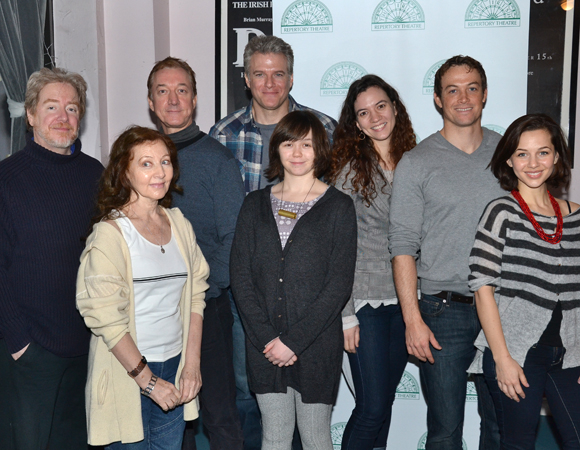 The cast of Transport, the new musical at the Irish Repertory Theatre.