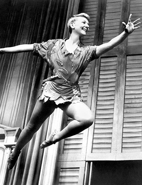 Mary Martin played the role of Peter in the original Broadway cast of the musical Peter Pan.