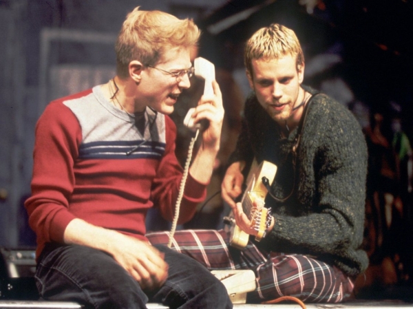 Anthony Rapp and Adam Pascal in the original production of Rent.