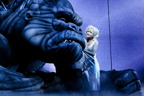 A scene from the Melbourne stage production of King Kong.