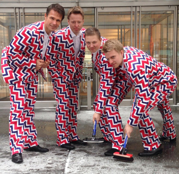 The American Theatre Wing should give Loudmouth Golf a Tony Award for their costuming of the Norwegian curling team. 
