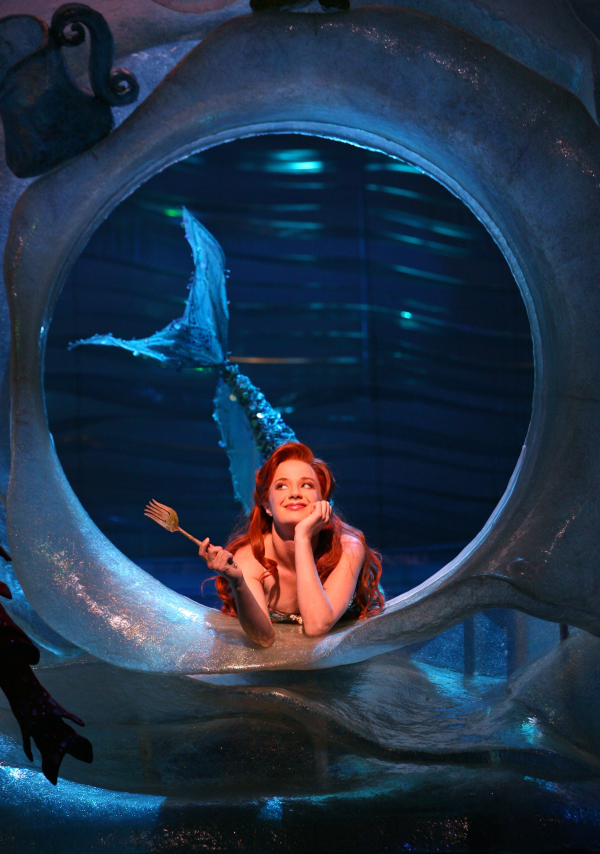 Sierra Boggess in the original 2008 Broadway production of The Little Mermaid.
