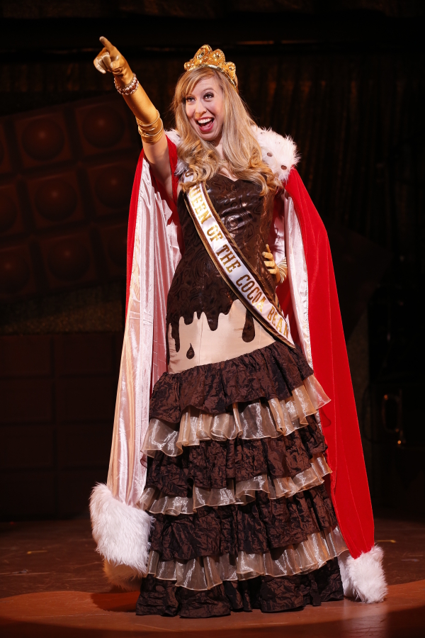 Emily McNamara plays the Queen of the Cocoa Bean in The Chocolate Show!