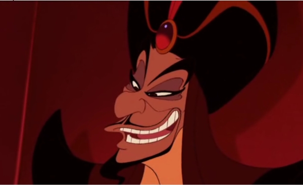 Jafar, as voiced by Jonathan Freeman, in the Disney animated film Aladdin.