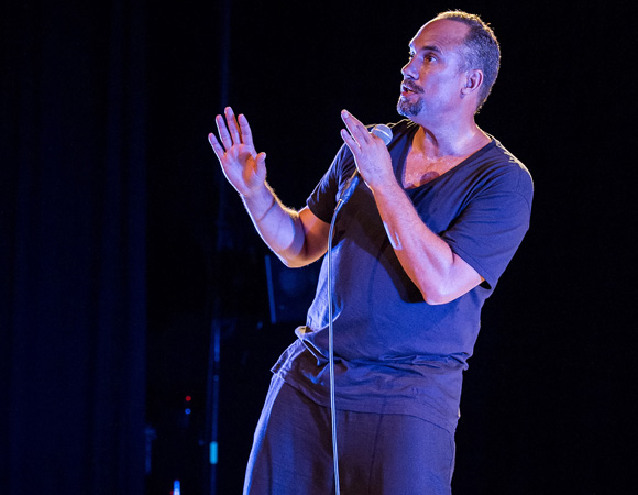 Roger Guenveur Smith performing Rodney King at L.A.&#39;s Center Theatre Group. Smith will bring his one-man show to Woolly Mammoth Theatre Company this summer.