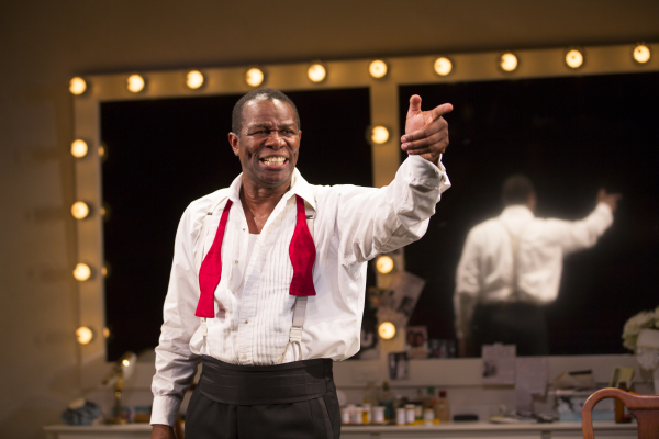 John Douglas Thompson as Louis Armstrong in Satchmo at the Waldorf, directed by Gordon Edelstein, at the Westside Theatre.