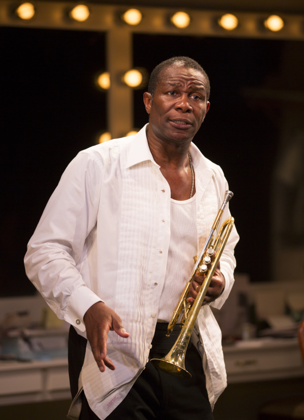John Douglas Thompson plays three characters in the one-man show Satchmo at the Waldorf.