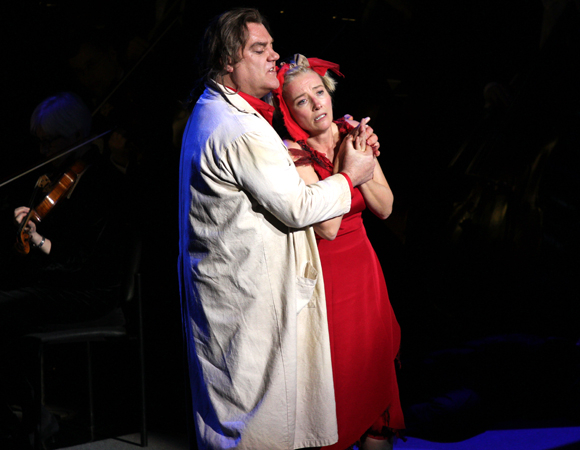 Bryn Terfel and Emma Thompson star in the New York Philharmonic concert presentation of Stephen Sondheim&#39;s Sweeney Todd, directed by Lonny Price at Avery Fisher Hall.