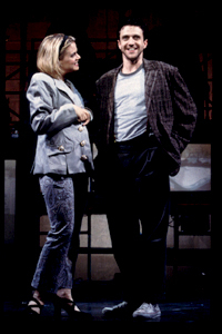 Amy Spanger and Raúl Esparza in the 2001 off-Broadway production of Jonathan Larson&#39;s tick, tick...BOOM!. The musical will be revived this summer at City Center Encores! Off-Center.