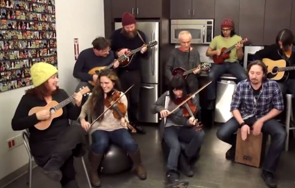 The band from Once performs &quot;Home Boys Home&quot; as part of TheaterMania&#39;s Kitchen Concerts series.