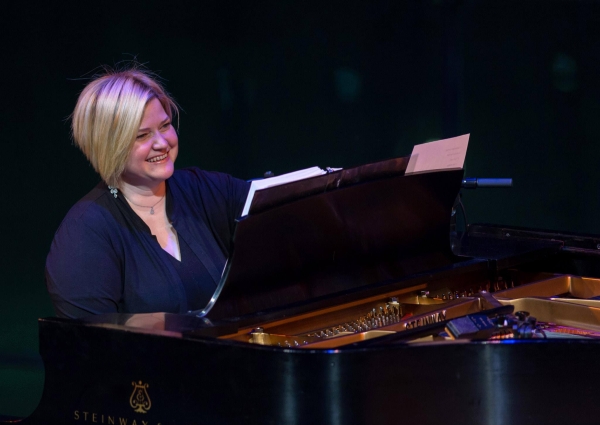 Mary-Mitchell Campbell performs in an American Songbook concert with Jonathan Groff at Lincoln Center.
