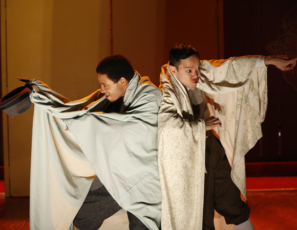 Christopher Livingston and Jon Norman Schneider in the Women&#39;s Project Theater production of The Architecture of Becoming.