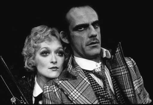 Meryl Streep and Christopher Lloyd in the 1976 Broadway production of Happy End.