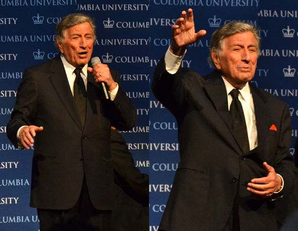 Grammy winner Tony Bennett takes the stage to perform &quot;The Best Is Yet to Come&quot; and &quot;Fly Me to the Moon.&quot;