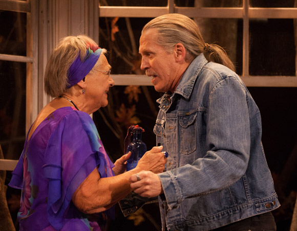 Estelle Parsons and Stephen Spinella play an estranged mother and son in Eric Coble&#39;s The Velocity of Autumn, directed by Molly Smith, at Broadway&#39;s Booth Theatre.