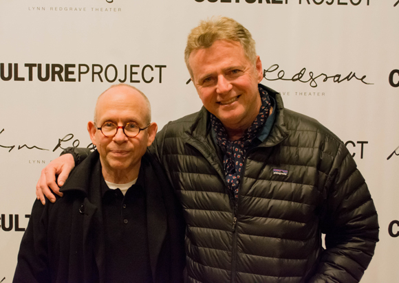 Actors Bob Balaban and Aidan Quinn came out to support Hoyle and his new play The Real Americans.